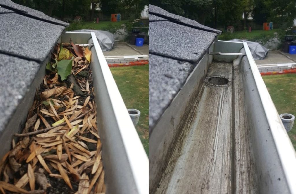 Gutter cleaning, especially in the fall is a necessity. With leaves joining the general debris, the chances of a clogged gutters increase greatly. Blocked gutters will not allow water to quickly and safety drain away form the house. During winter, they will freeze over, causing dangerous ice dams and the sheer weight can pull gutters from off the house. Clogged gutters are a serious problem for any homeowner. If you suspect a similar problem require gutter cleaning assistance, then h2oTeks is just a click away. #cleangutters #fallseason #guttercleaning #cloggedgutters You can reach us at: (724) 909-0173. For more information, feel free to visit our website: www.h2oteks.com.