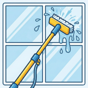 Water-fed pole system